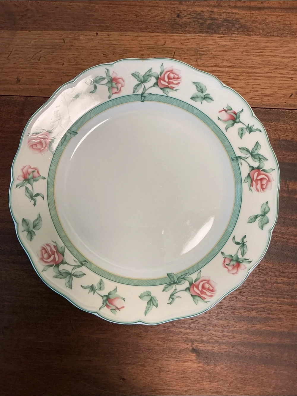 Wedgwood English Cottage Collection Rose Dinner Plates Set of 2